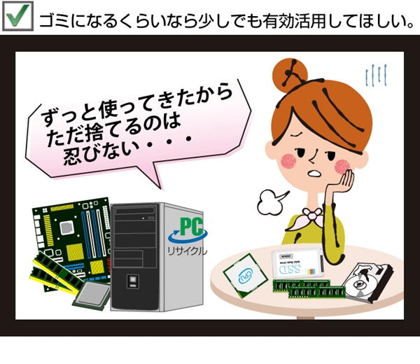 壊れたパソコン買取事例３