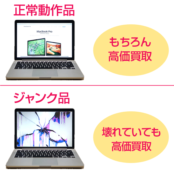 macbookproジャンクの買取例